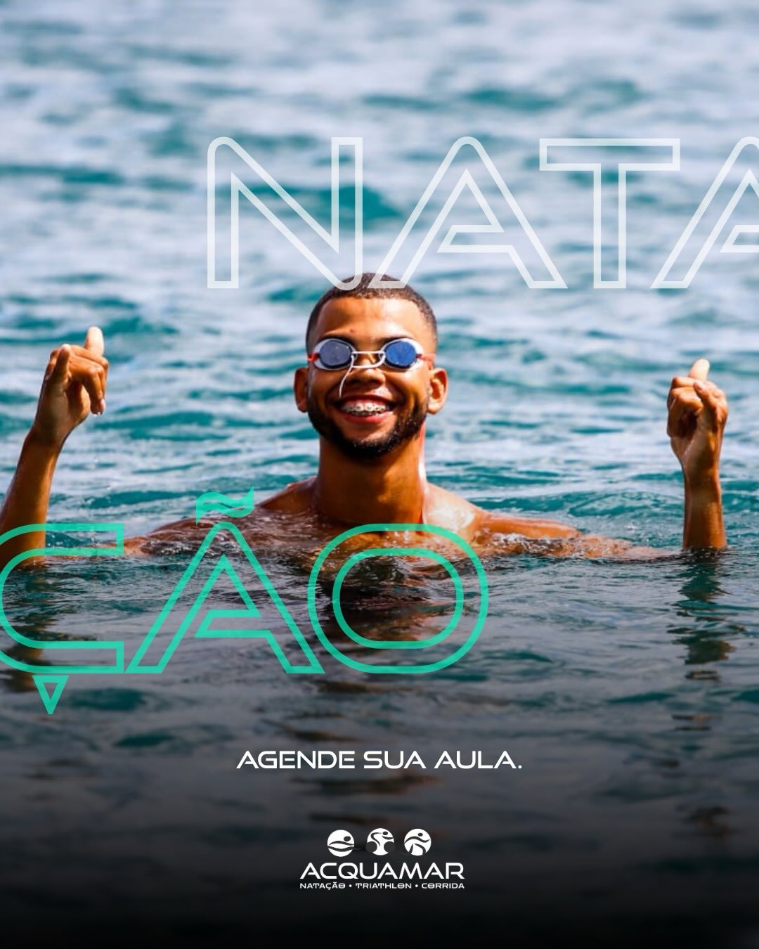 Treino de Natação no Mar Acquamar